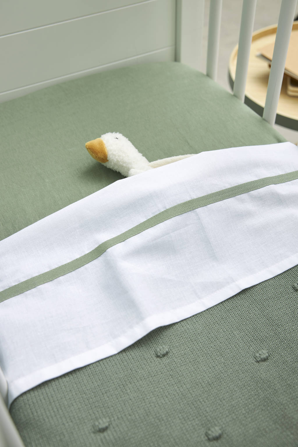 jersey wieg hoeslaken 40x80/90 cm forest green