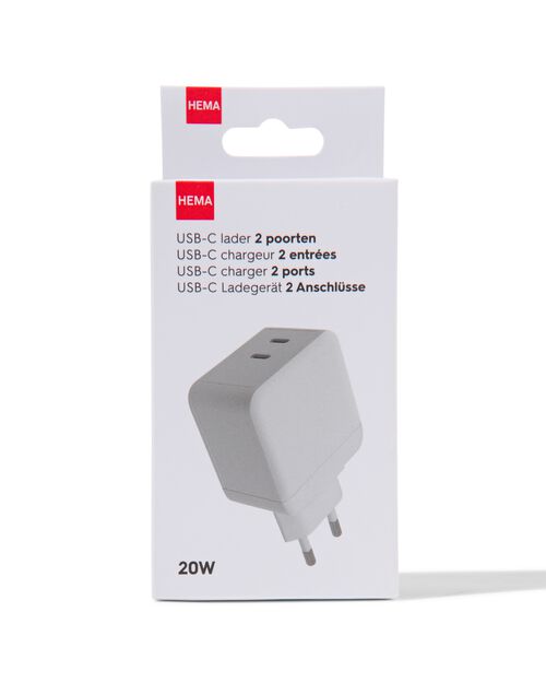 chargeur USB-C 2 ports
