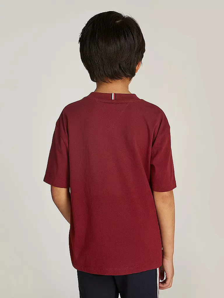 TOMMY HILFIGER Jungen T-Shirt dunkelrot