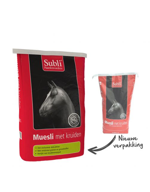 Subli Muesli Met Kruiden - Paardenvoer - 15 kg