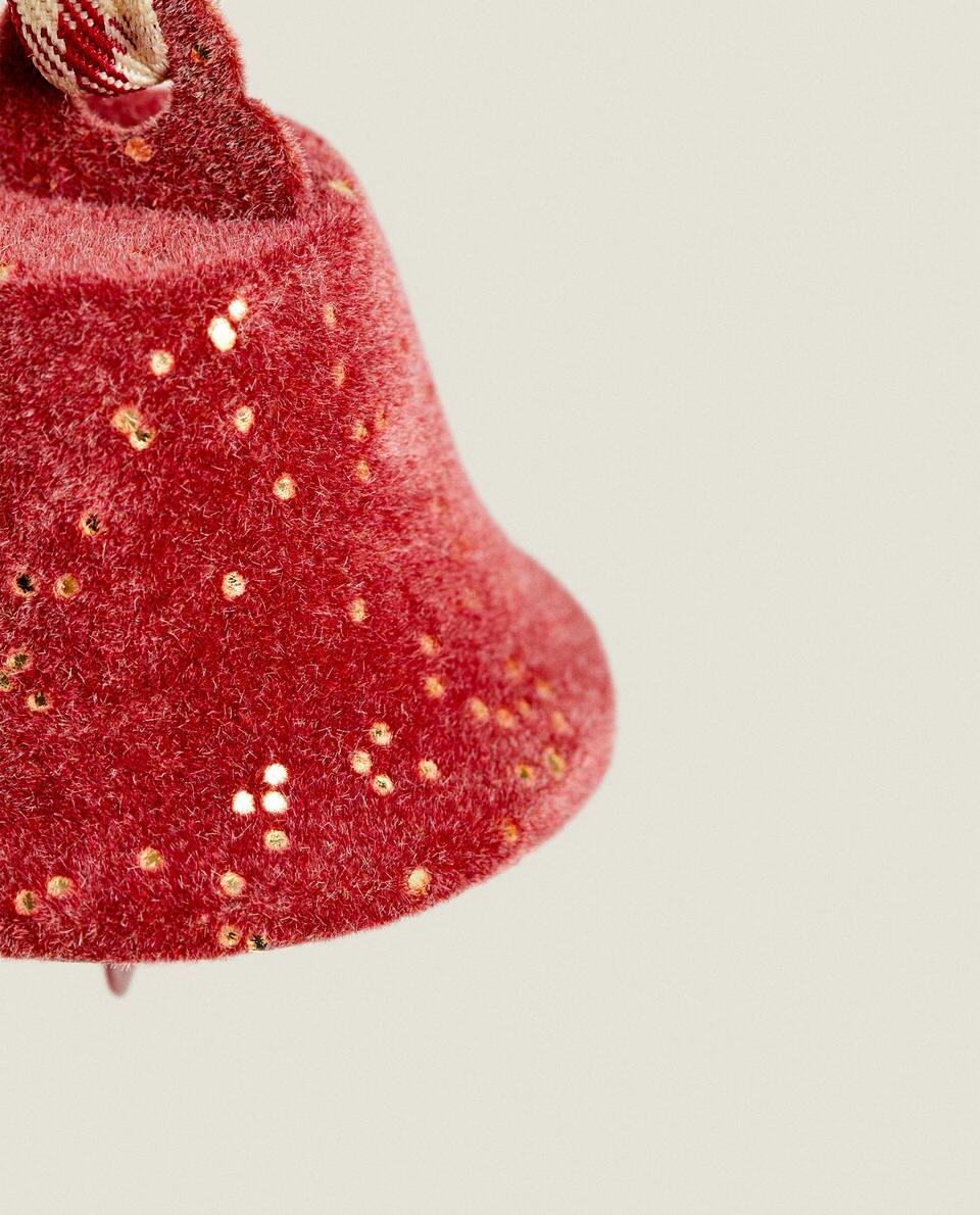 PACOTE DE DECORAÇÕES DE SINOS DE NATAL (PACOTE COM 6)