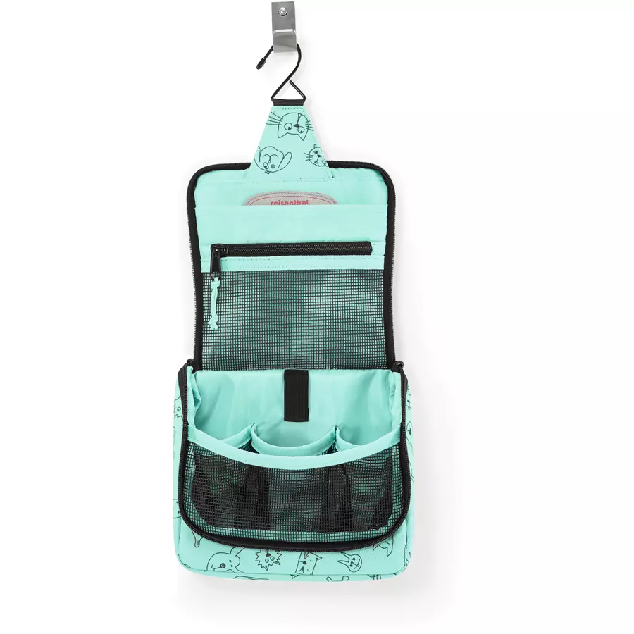 reisenthel® toiletbag S kids cats and dogs mint
