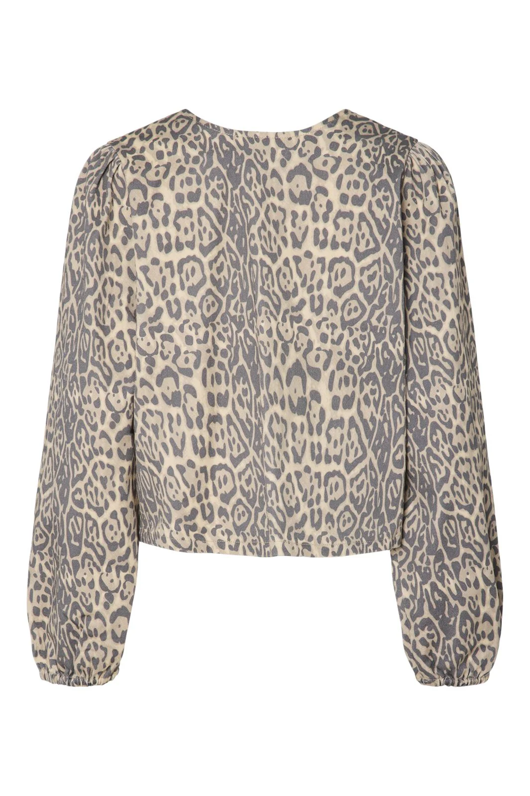 Pieces Pcfia Ls Denim Revisible Tie Top Fsy