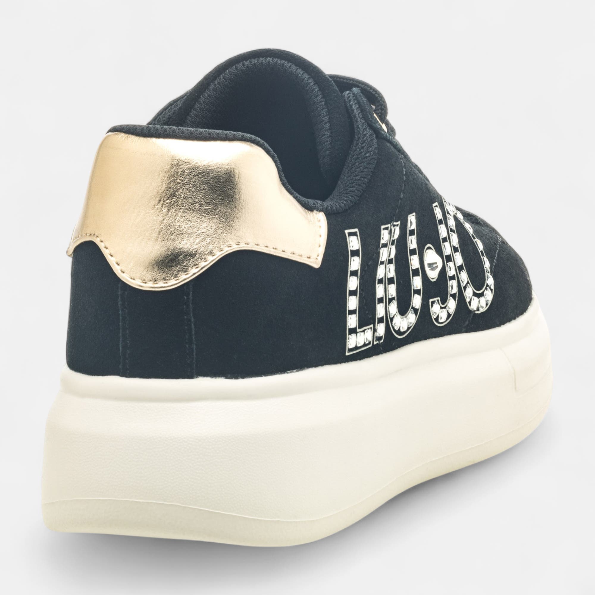 Sneakers Femme en cuir noir