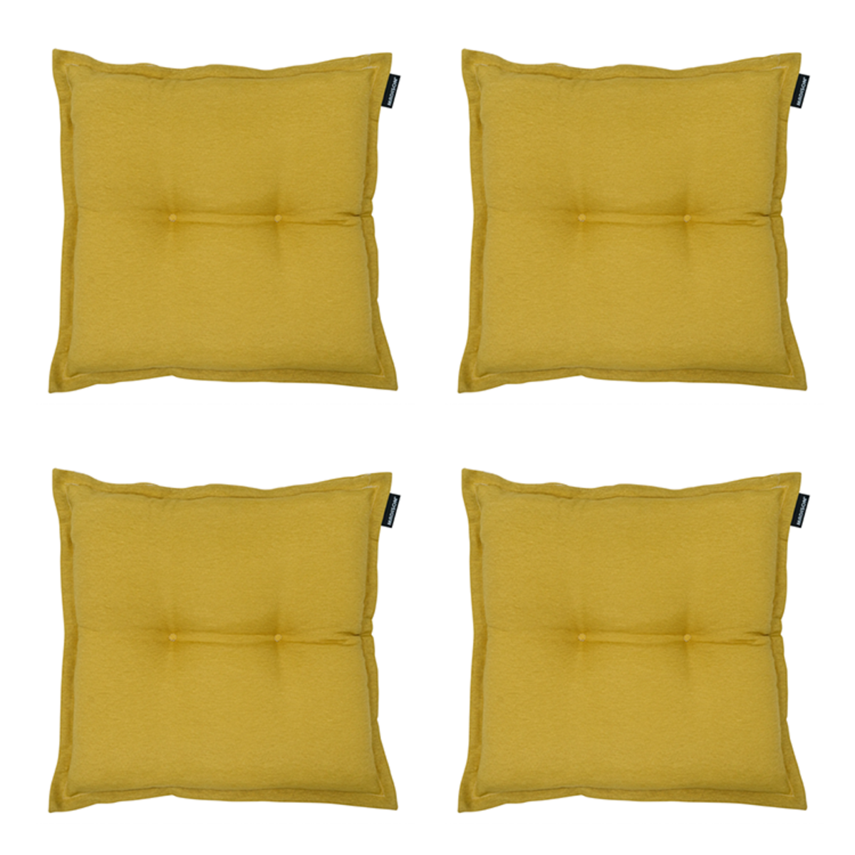 Madison Panama mustard Zitkussen - Set van 4