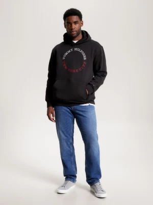 Moletom com capuz e logo redondo Hilfiger Monotype Plus