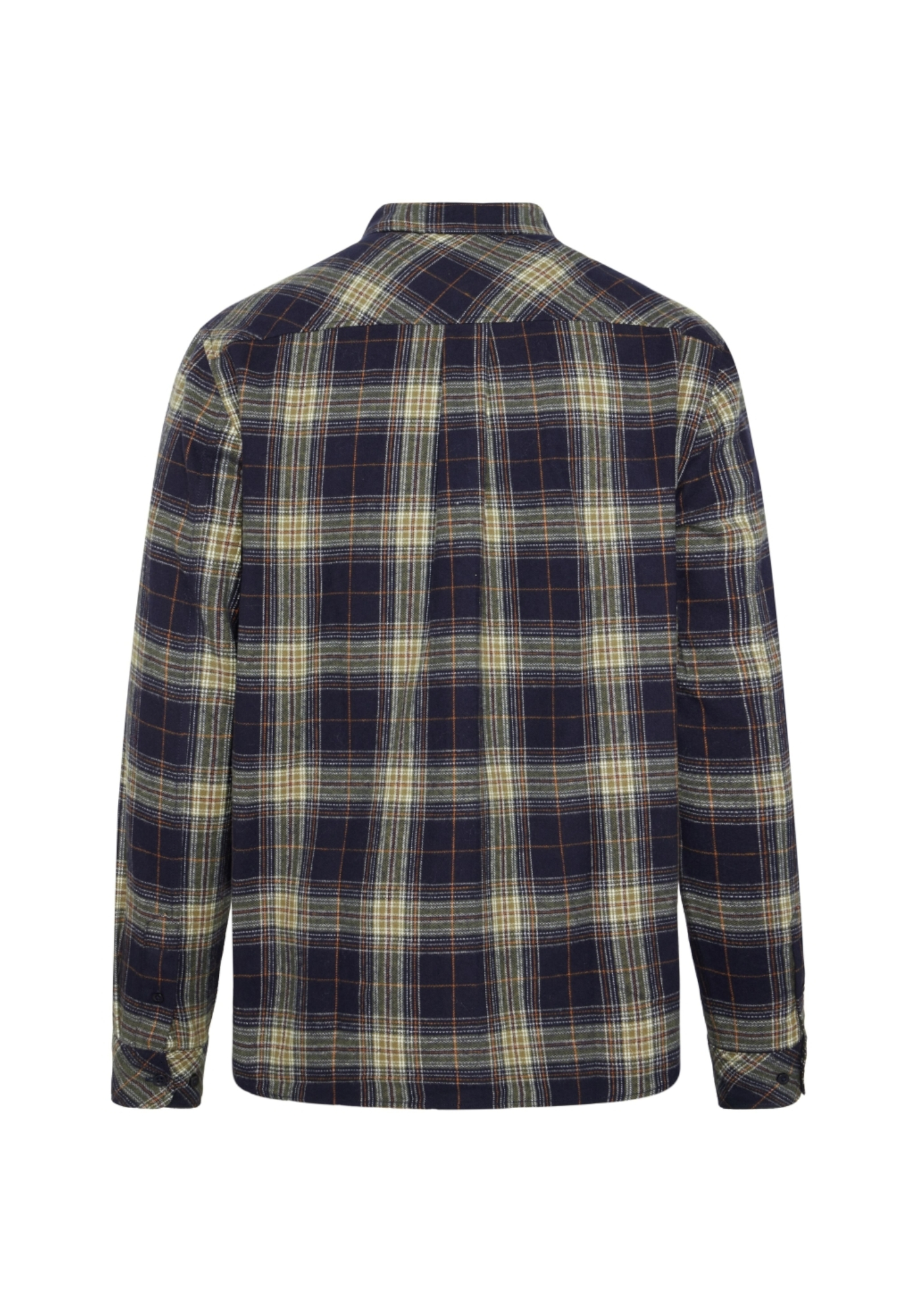 Knowledge Cotton Apparel Flanellhemd Checked Flannel Shirt Blue Check