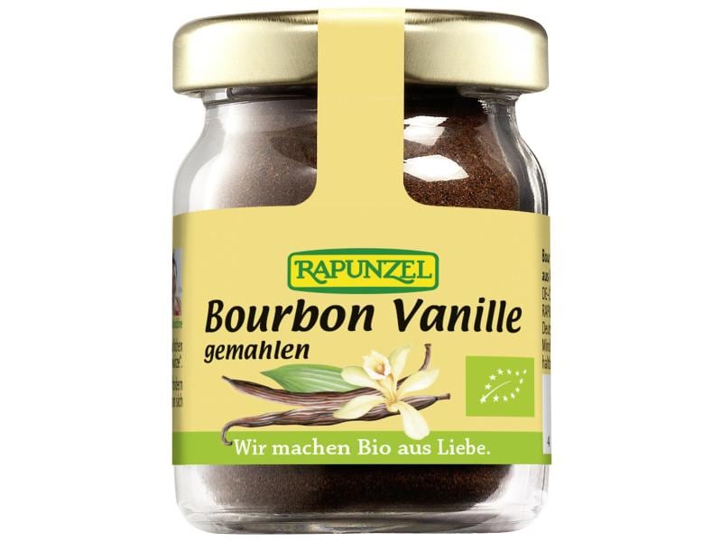 Rapunzel Bio  Vanillepulver Bourbon 15 g Biologisch zertifizierte und gemahlene Bourbon Vanille