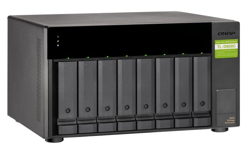 NAS-Erweiterungsgehäuse 8-bay Erweiterungseinheit<br>USB 3.2 Gen 2 Typ-C JBOD-Speichergehäuse mit hoher Kapazität