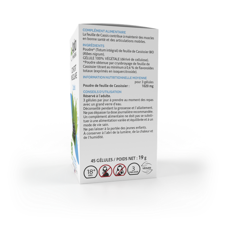 Arkogélules cassis bio 45 gélules