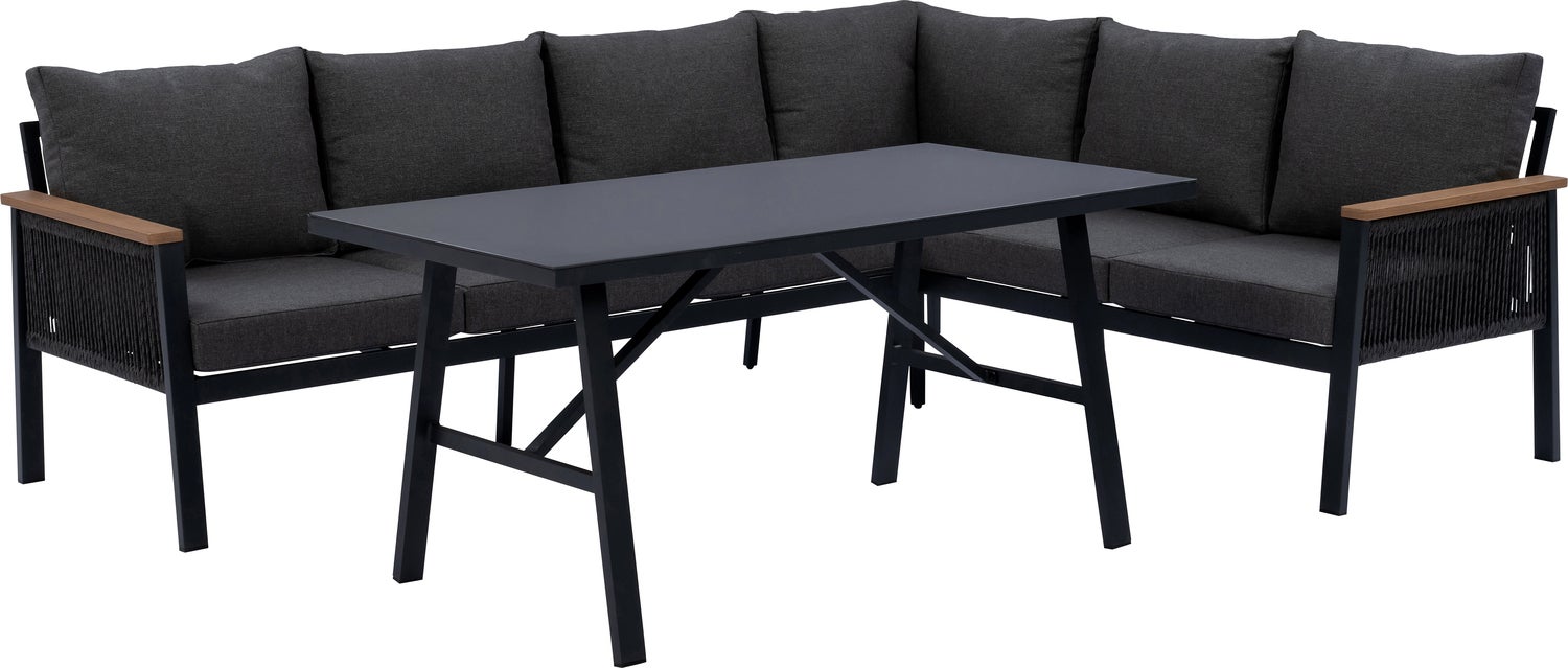 Intratuin 6-zits loungeset Sem zwart