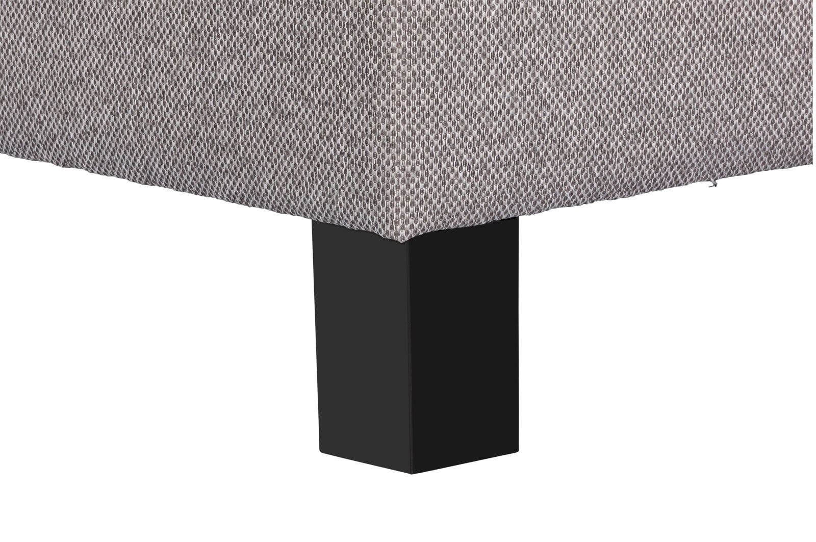 Boxspringbett Susanne Stoffbezug Silbergrau 180x200 cm