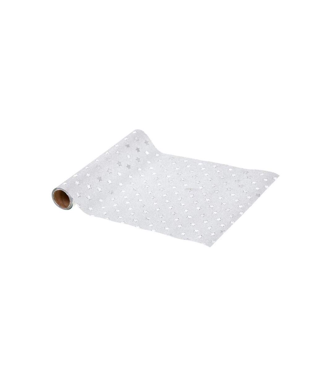 Chemin de Table Souffle Polaire 28x500cm Argent