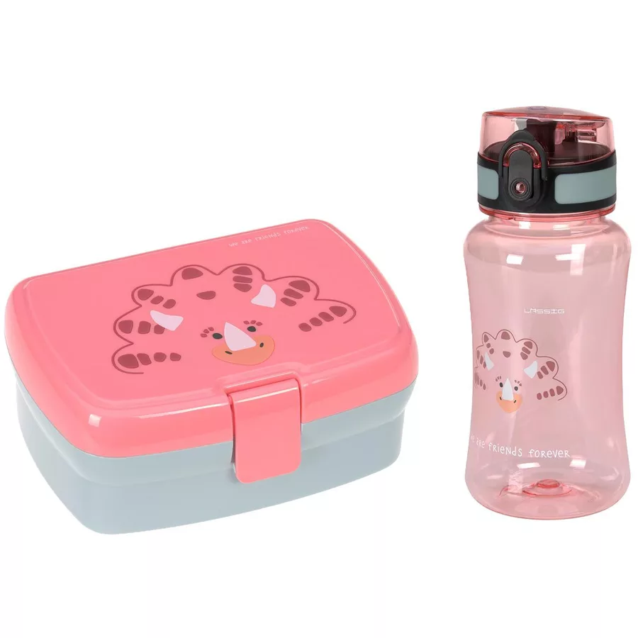 Lässig Kinderrucksack mit Brotdose & Trinkflasche About Friends pink