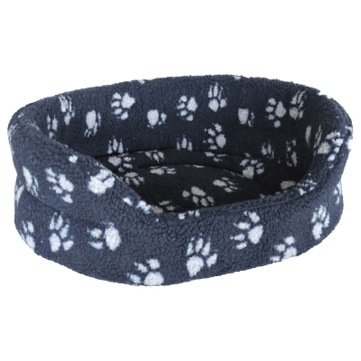 Freezack Hundebett Sherpa Paw blau
