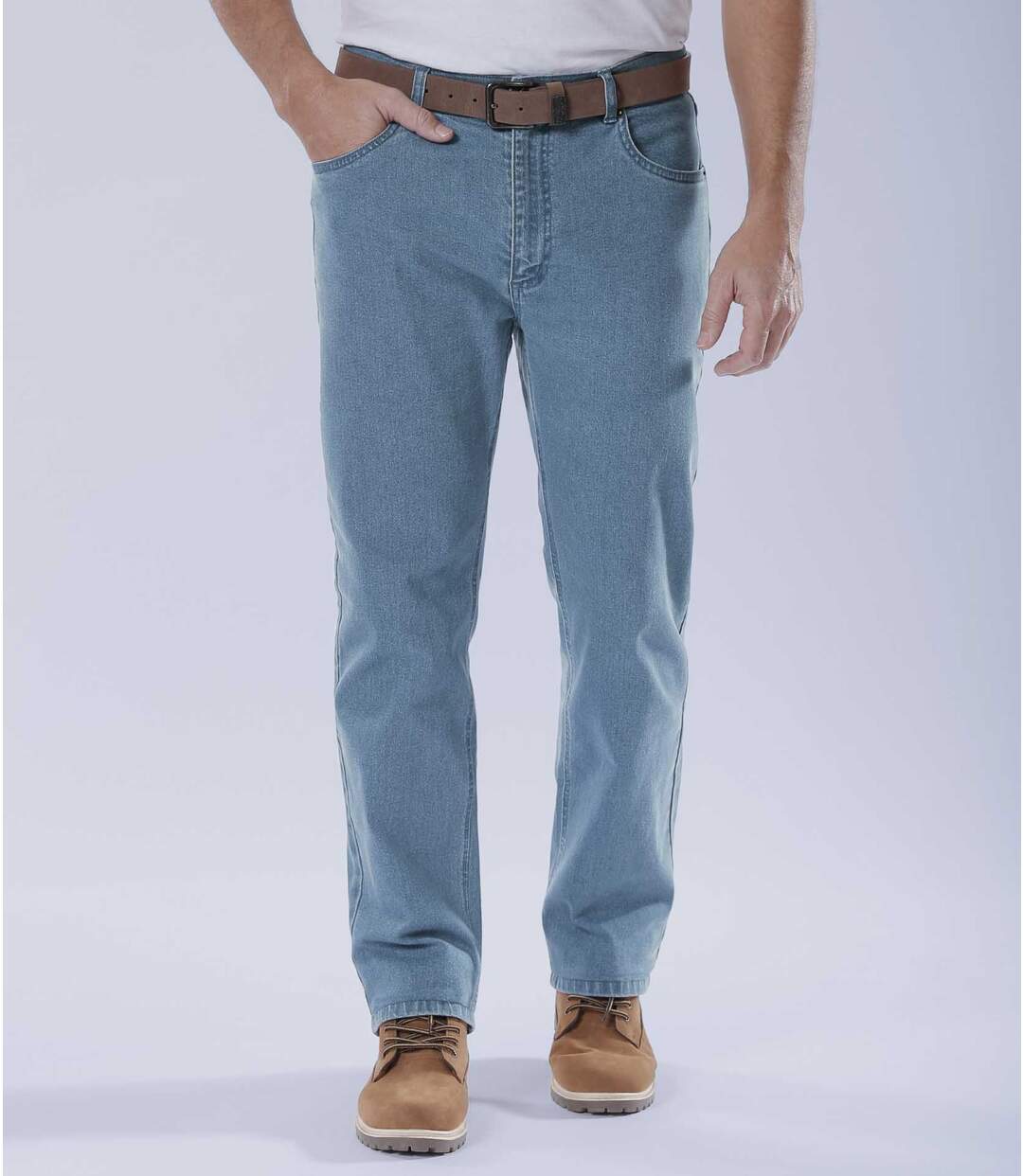 Jeans Regular Stretch Bleu Clair