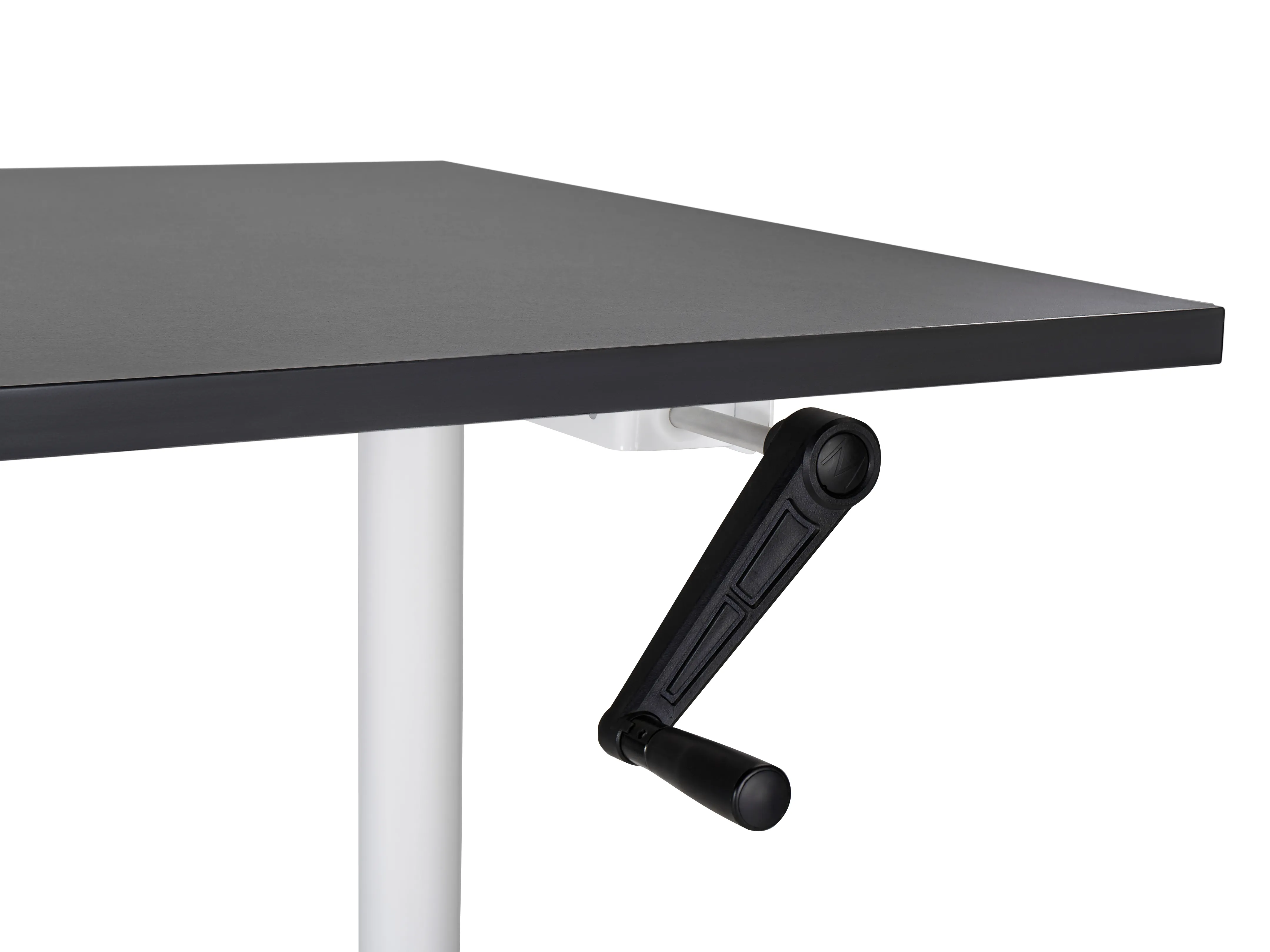 Handmatig verstelbaar sta-bureau DESTINAS Zwart/wit 160 cm 72 cm