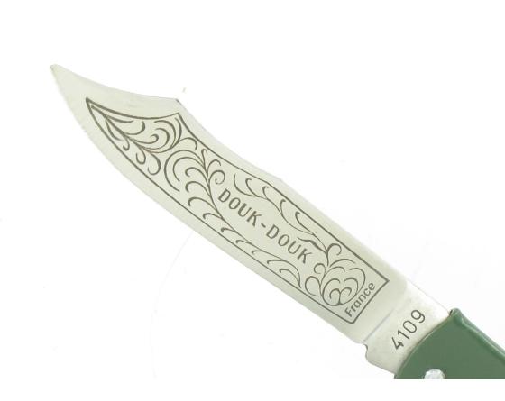 Douk Douk 160 Inox - Manche Acier couleur VERT Couteau de poche Le Thiers par Cognet Douk Douk