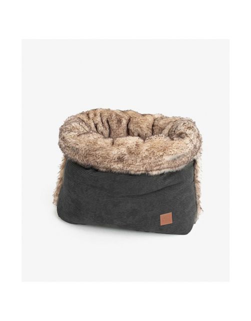 Pet & Co. Snuggle Cord Fur Charcoal - Hondenmand
