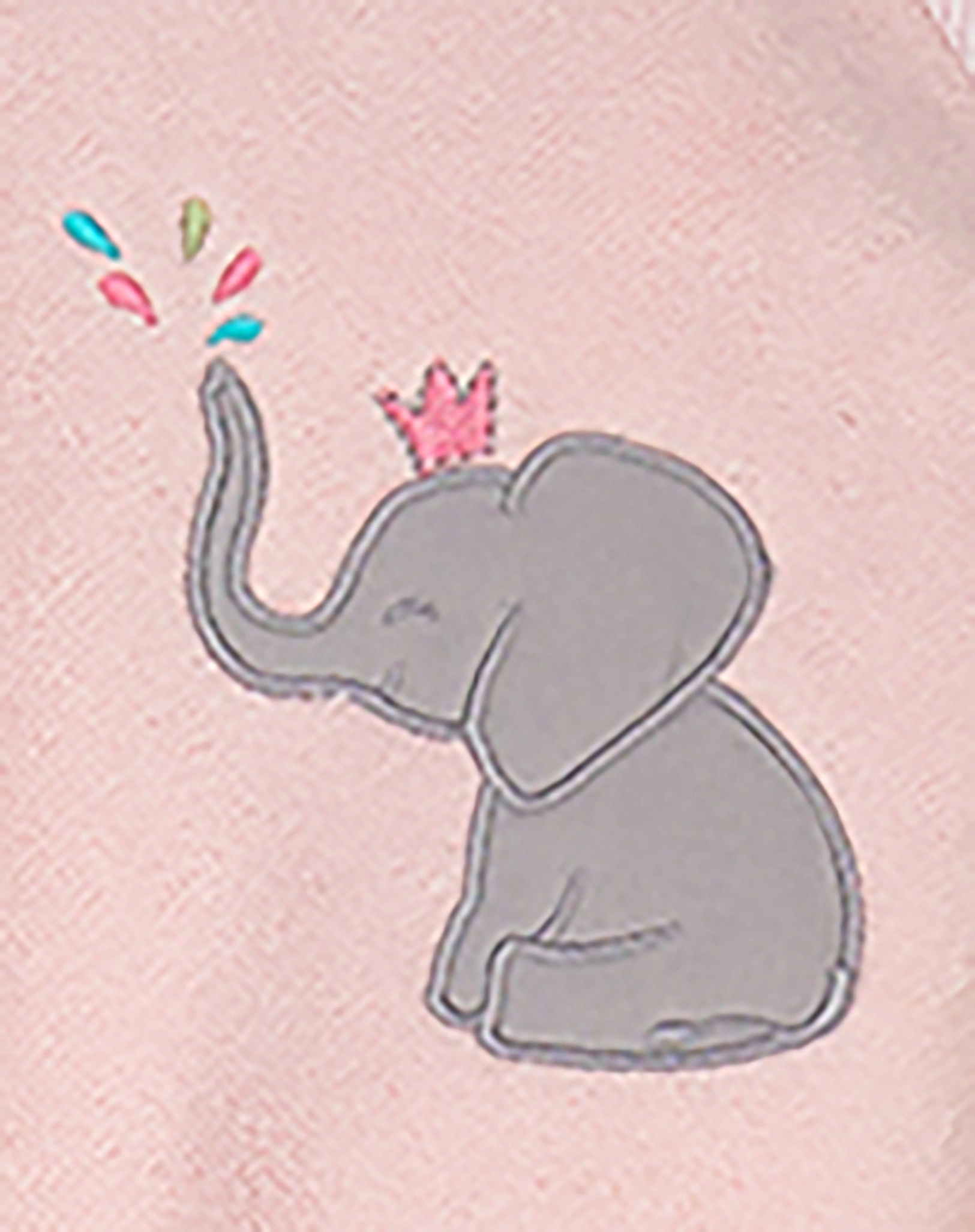 Kapuzenhandtuch  ELEFANT (100x100) in rosa