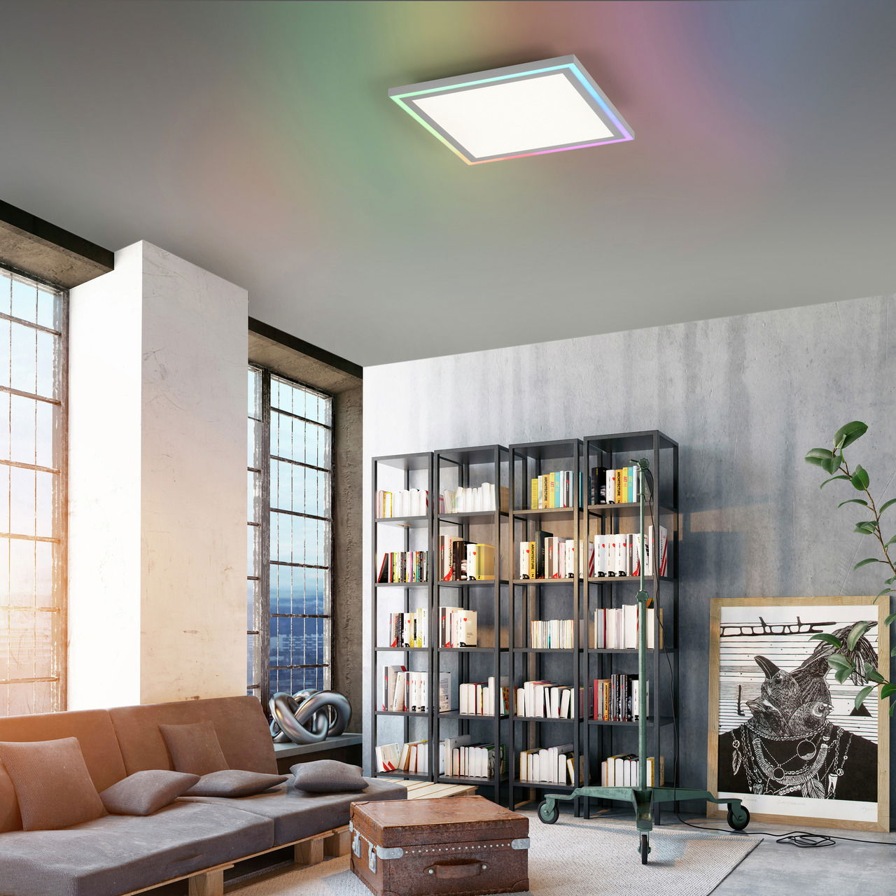 Just Light LED-Deckenleuchte EDGING