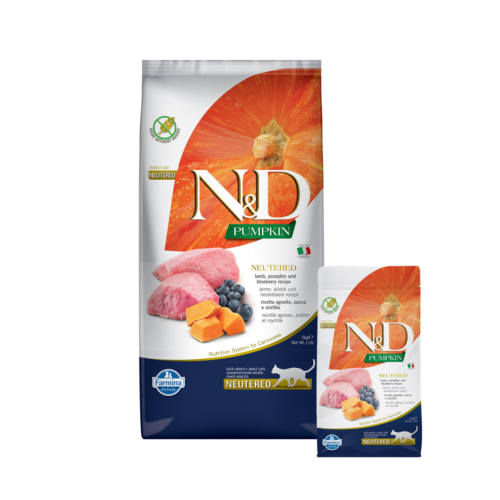 Farmina N&D Pumpkin Neutered Kattenvoer - Lamb