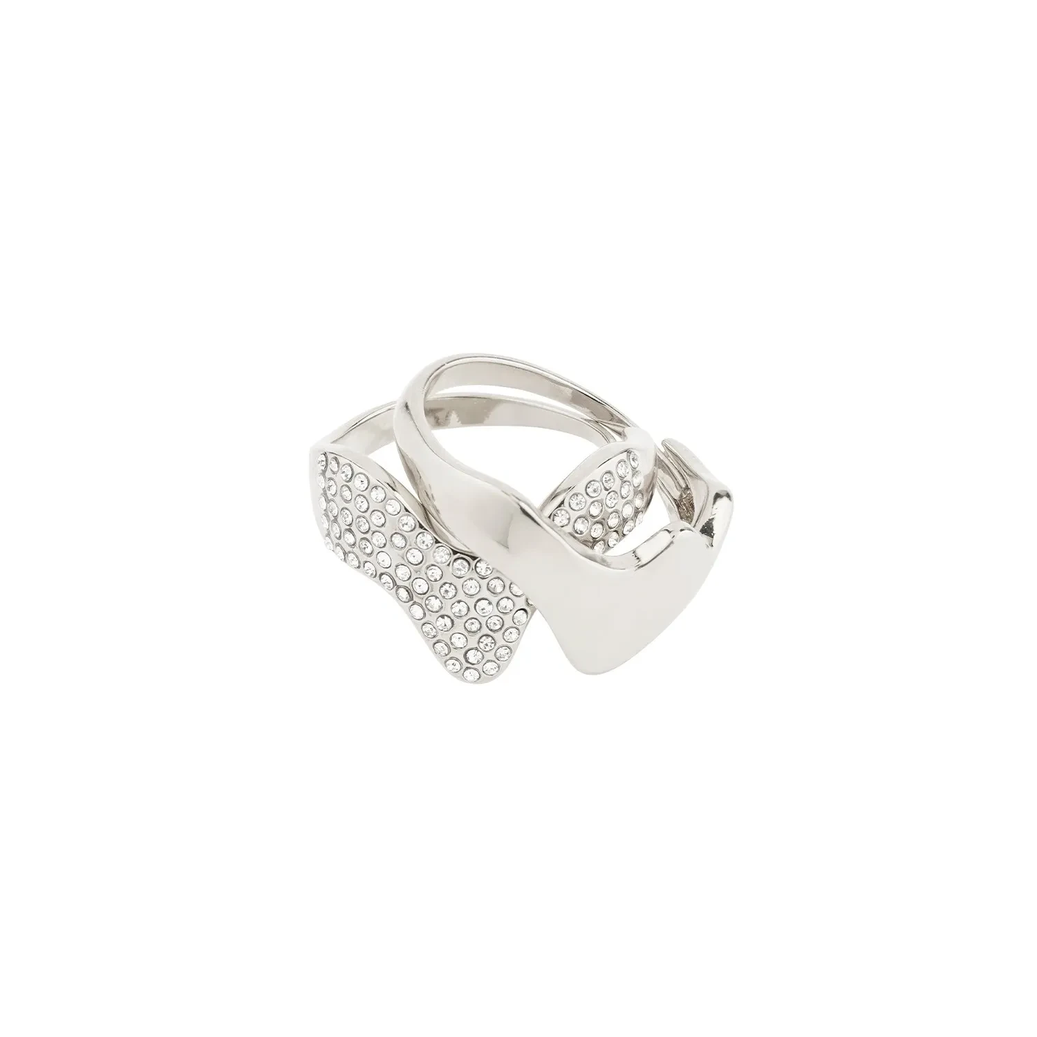 Pilgrim Connect Ring Sølvbelagt Messing 142446004