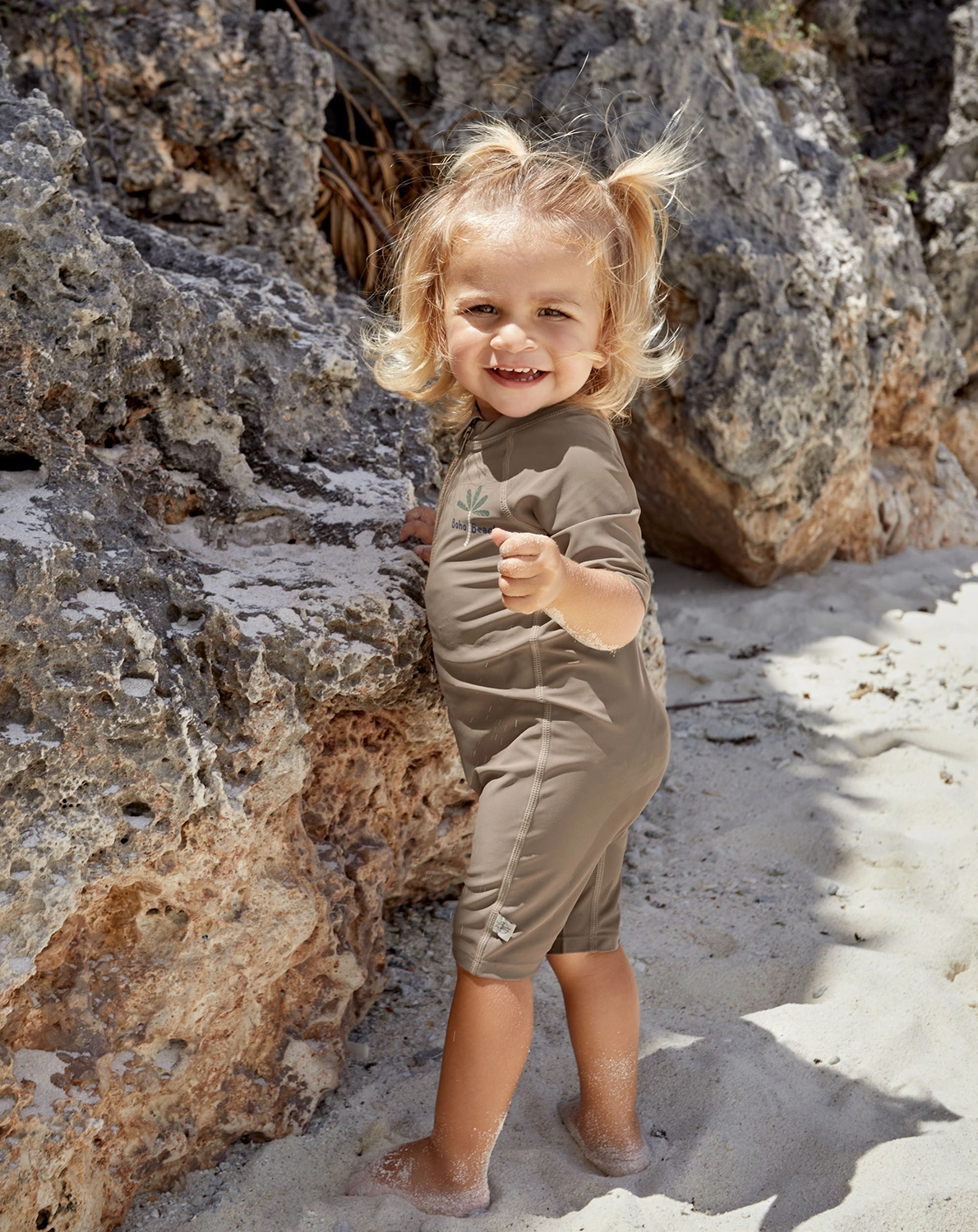 Schwimmanzug BOHO BEACH kurz in choco
