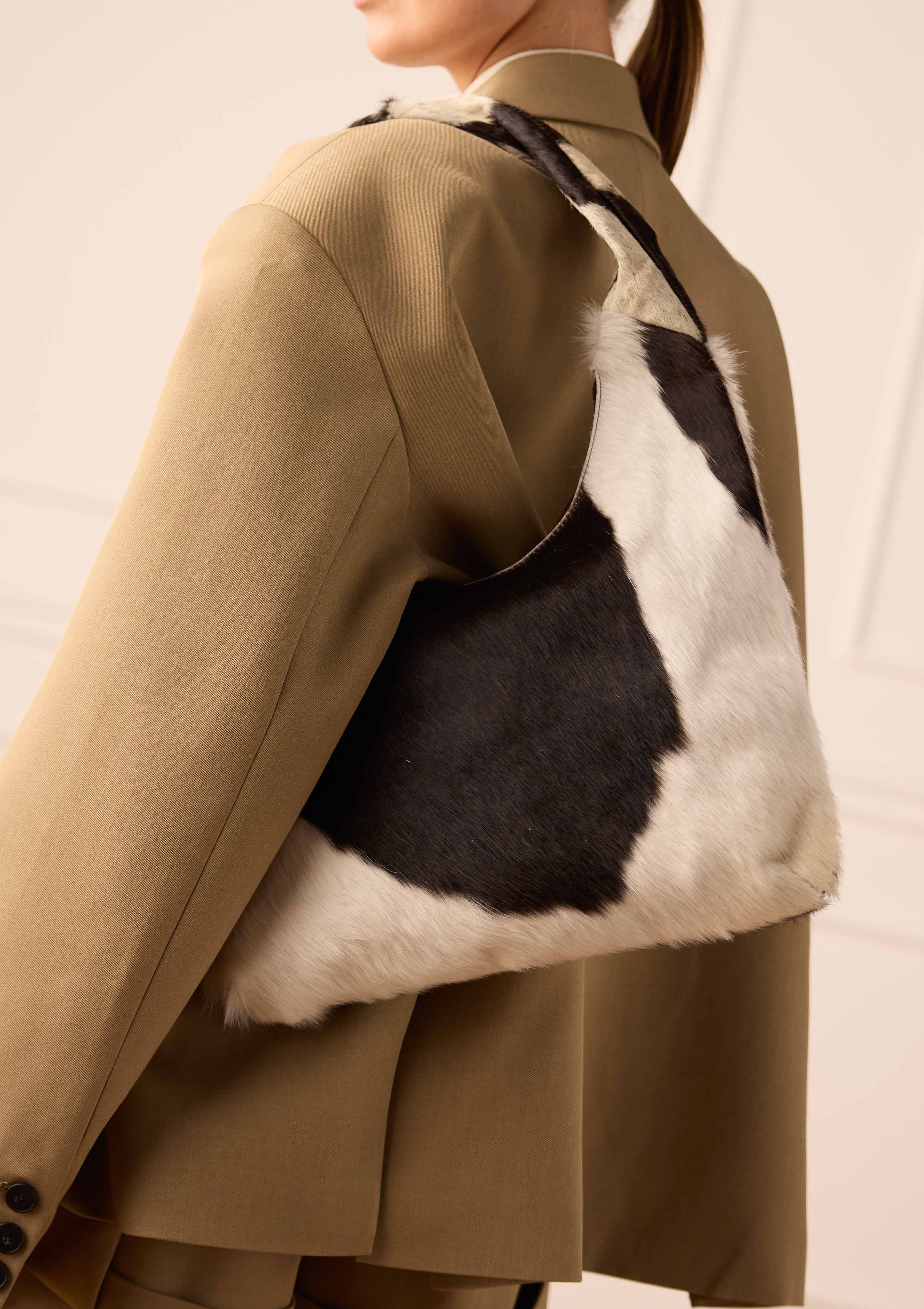 Schoudertas met cowprint