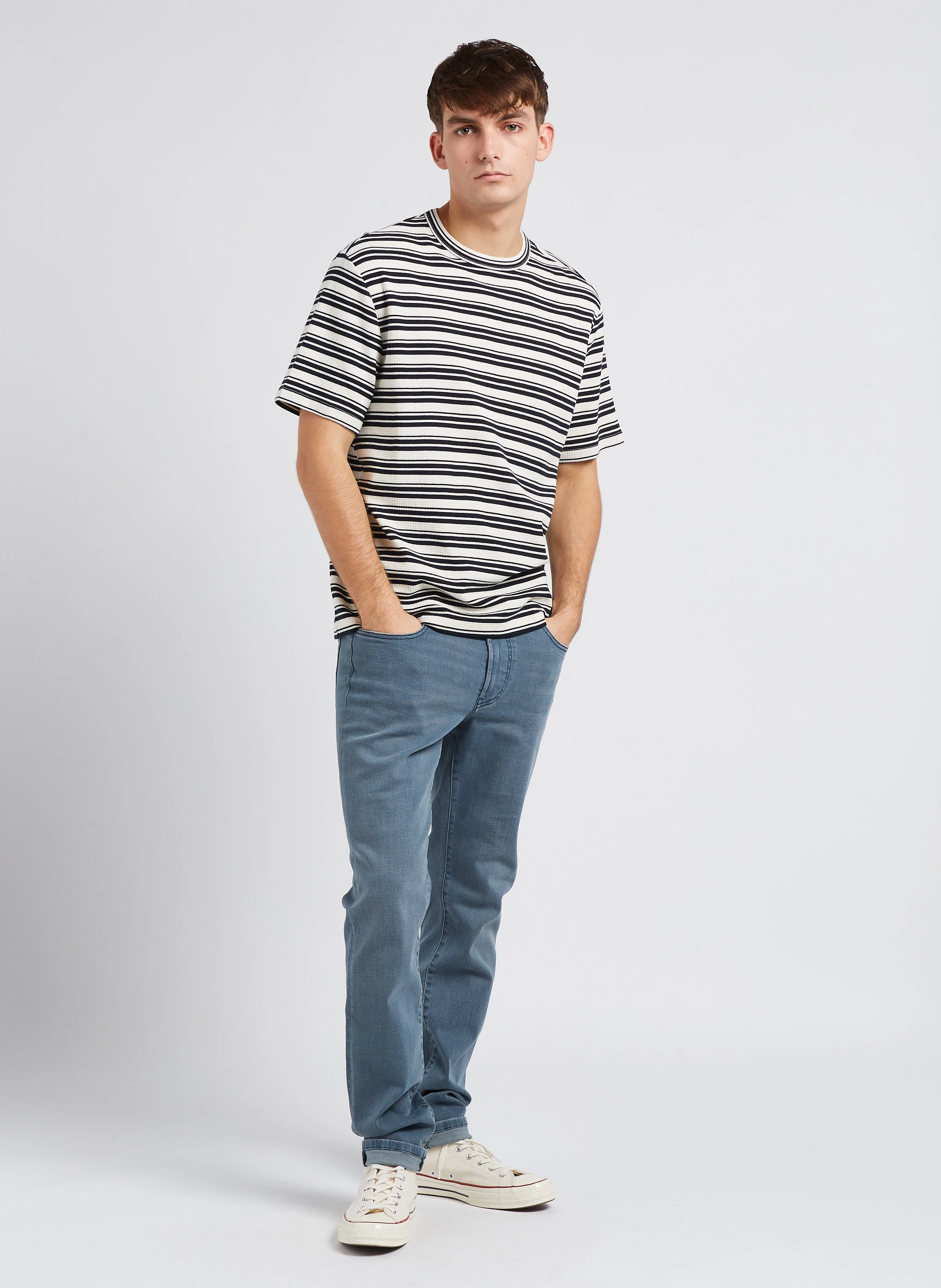 Jean slim en coton bio stretch| Bleu