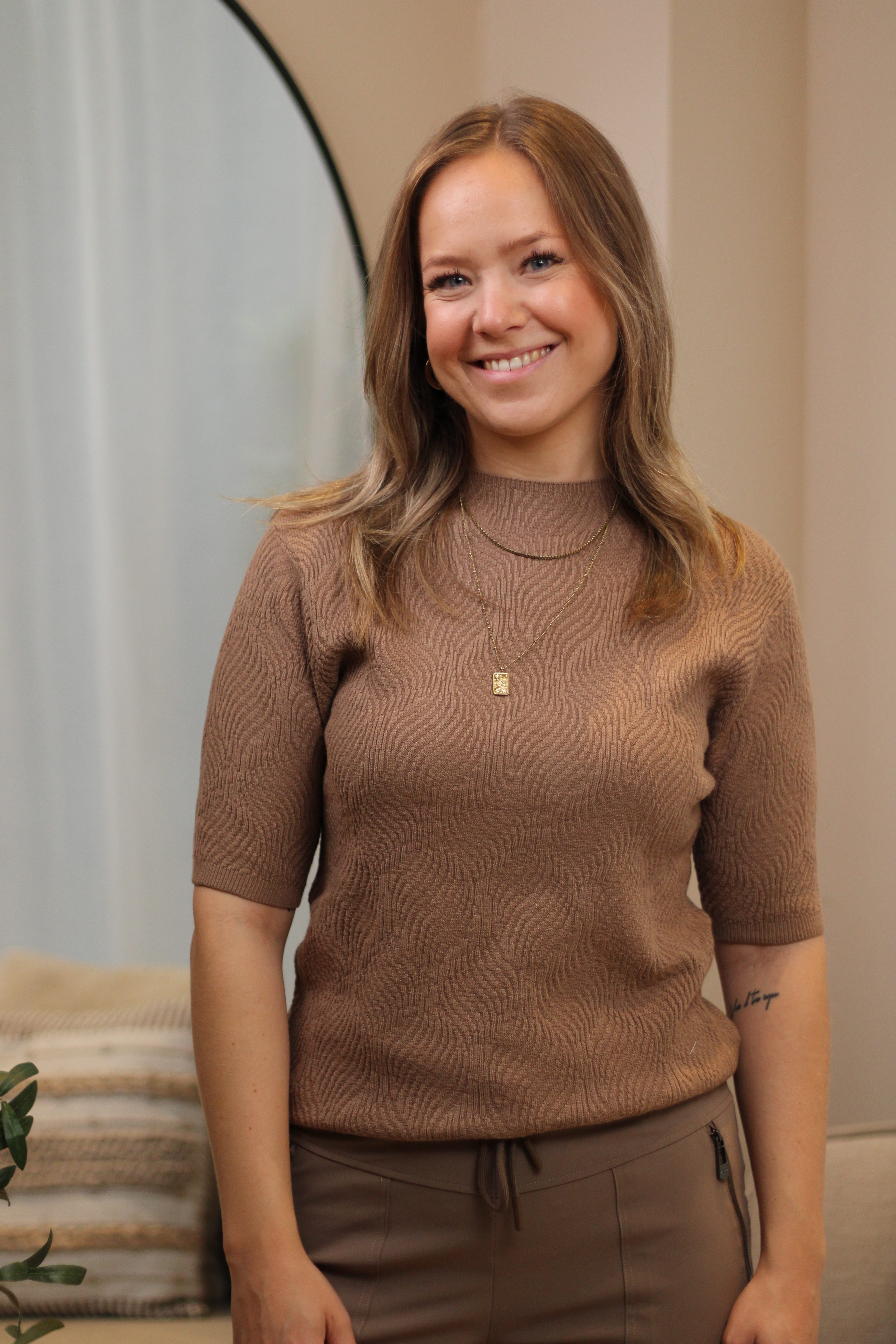 Zoso - Posh Knitted Sweater - Mocha