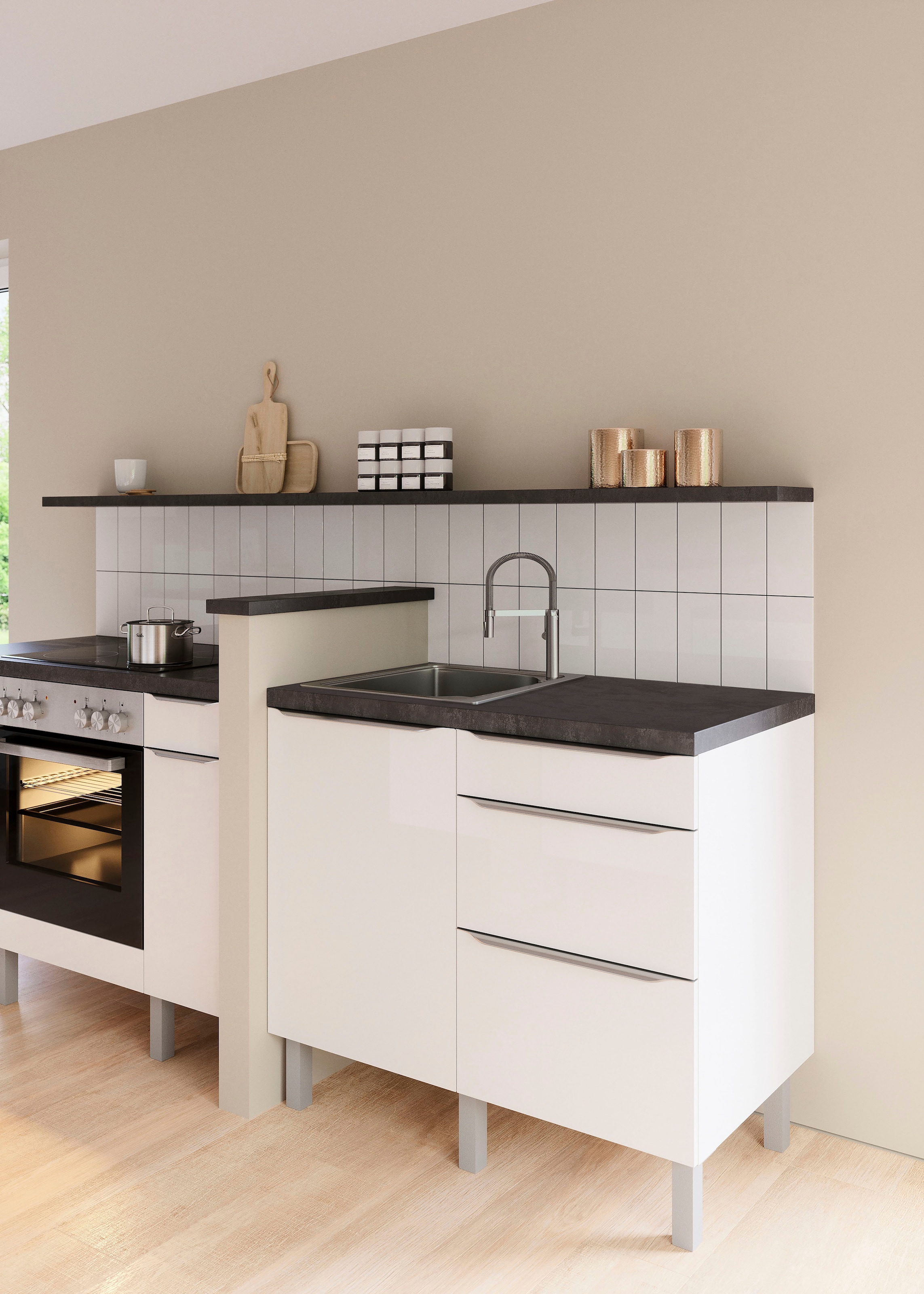 OPTIFIT Pantryküche »Lilly2« Breite 100 cm