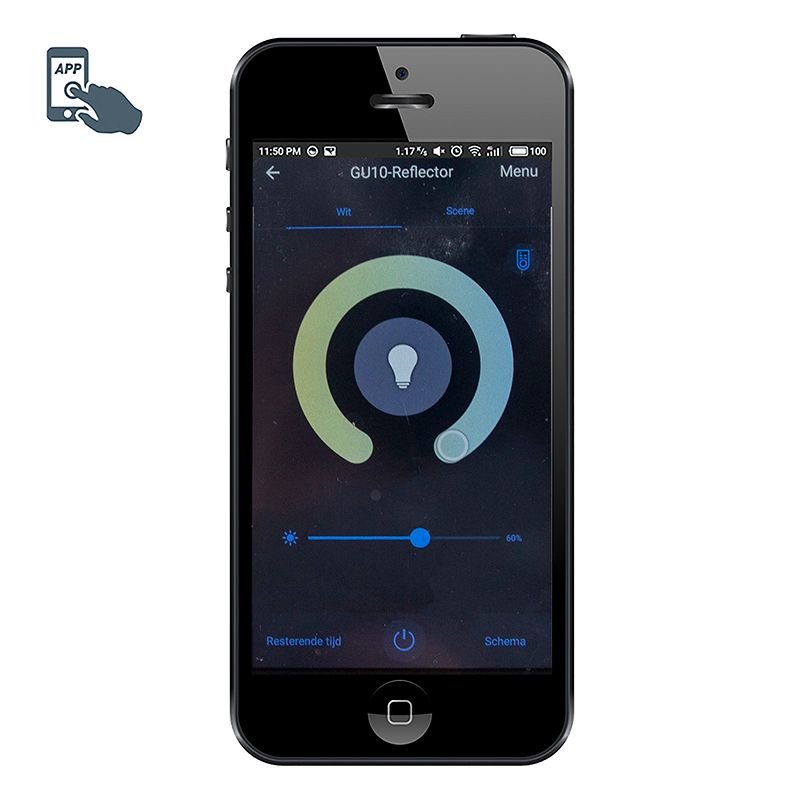 Smart inbouwspot wit incl. WiFi GU10 - Dept