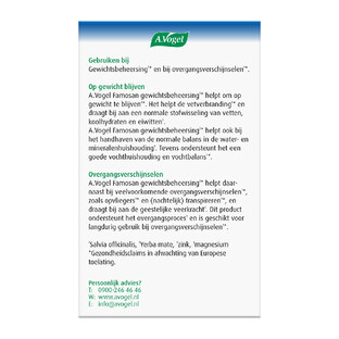 A.Vogel Famosan Overgang Gewichtsbeheersing* Tabletten 60TB