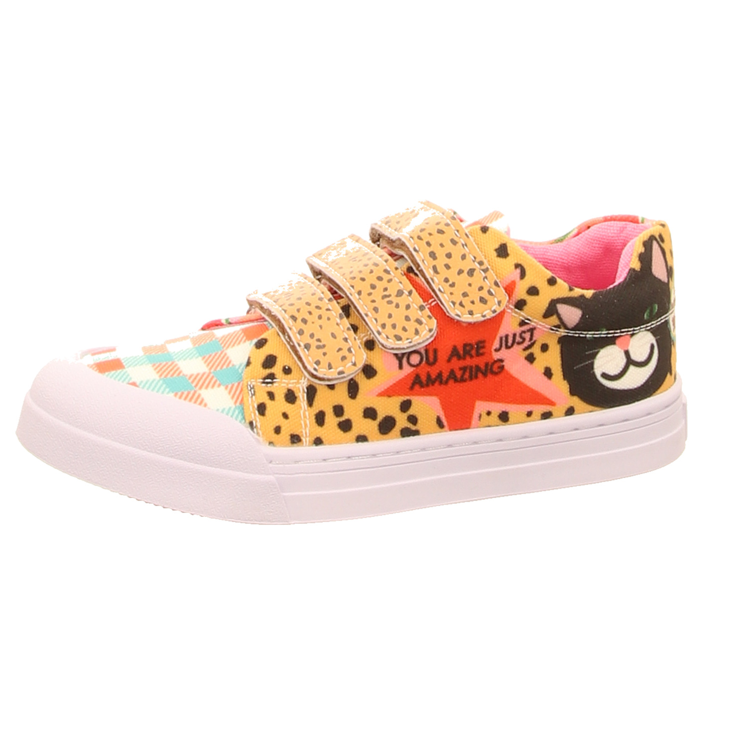 Shoesme Klettschuh rose/pink