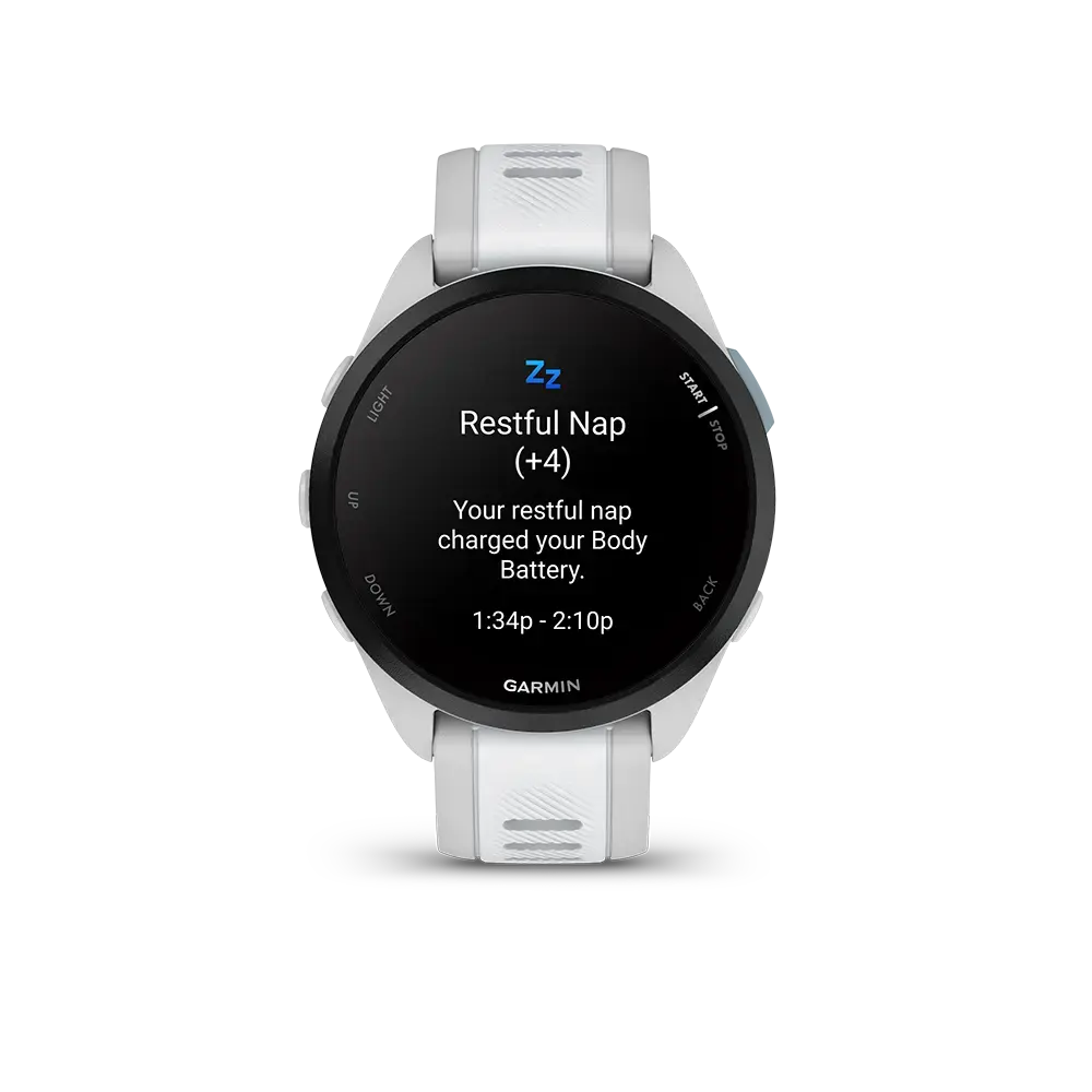 Garmin Forerunner 165 GPS Sporthorloge Lichtgrijs/Wit