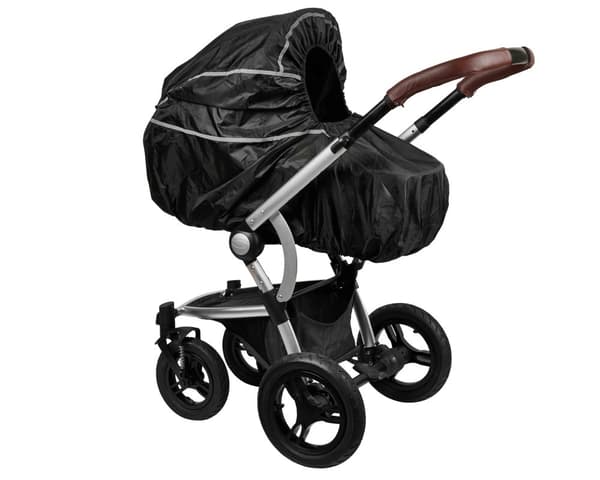 Regntrekk Svart Universal for enkel barnevogn fra Fresh Kid