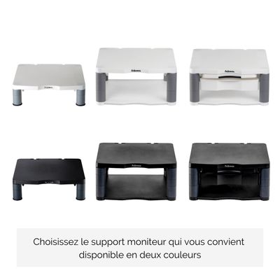 Fellowes - Support moniteur Premium - Gris foncé