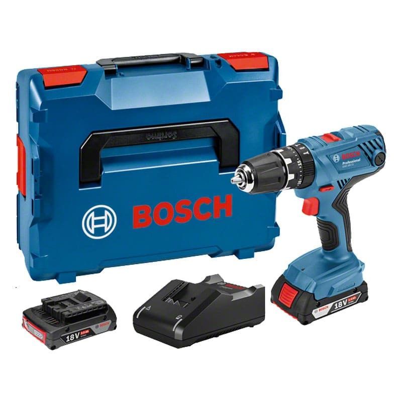 Bosch GSB 18V-21 Accu schroefklopboormachine set in L-Boxx - 06019H1107