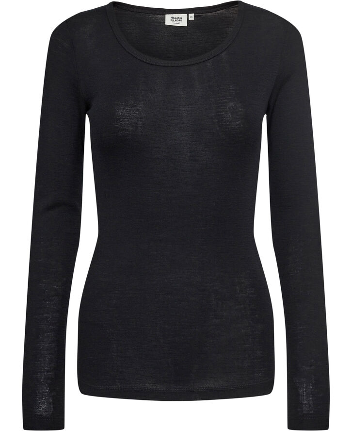 Magasin du Nord Collection Celia 3 - 100% RWS Merino Wool Black