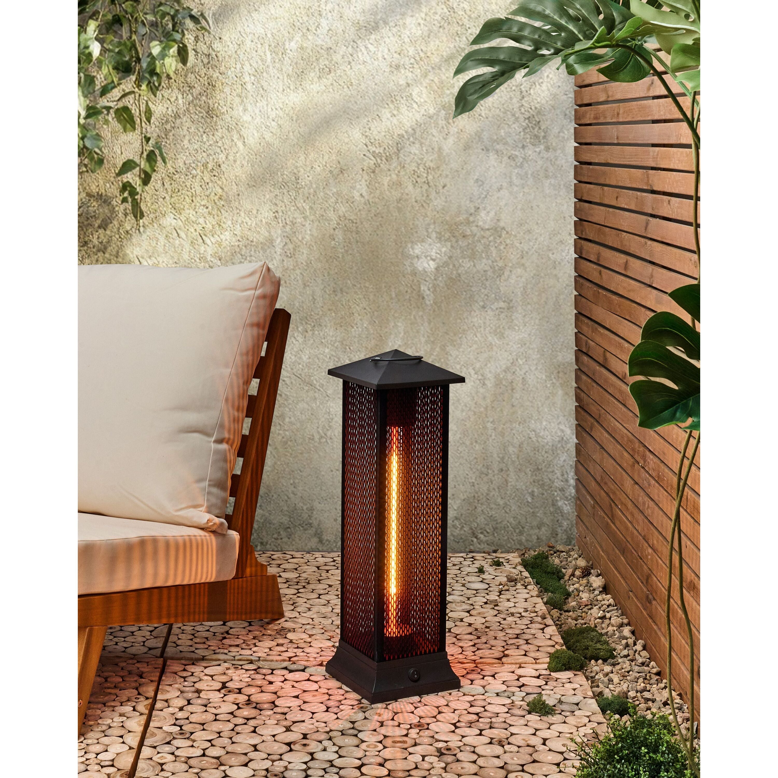 Beliani - TUNUPA - Terrasverwarmer - Zwart - Staal