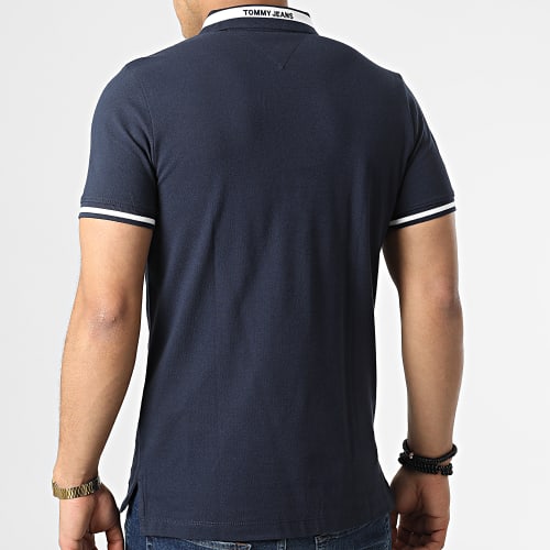 Polo Manches Courtes Tipped Stretch 2220 Bleu Marine