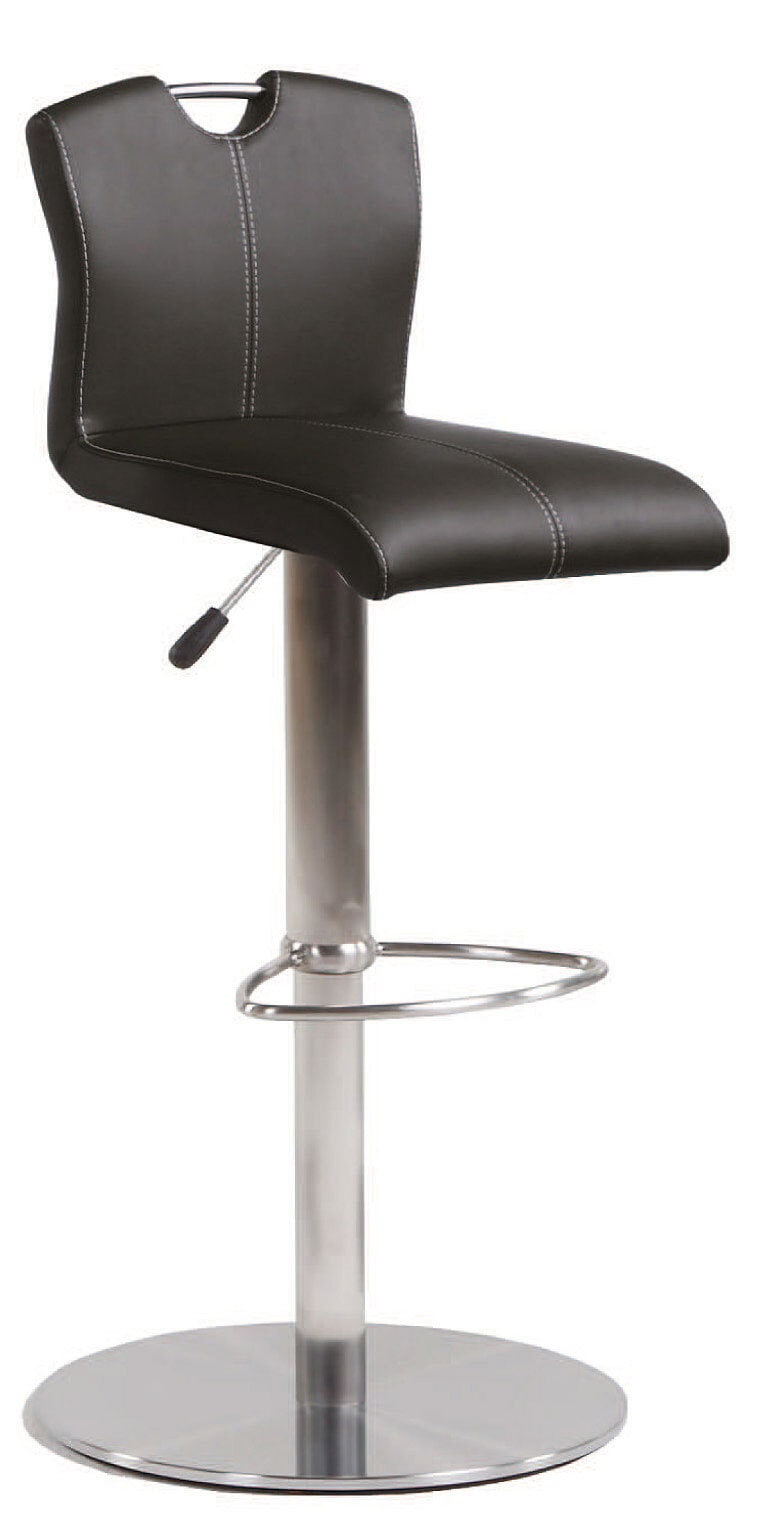MONDO Barhocker AMATI I 2er Set Lederlook schwarz