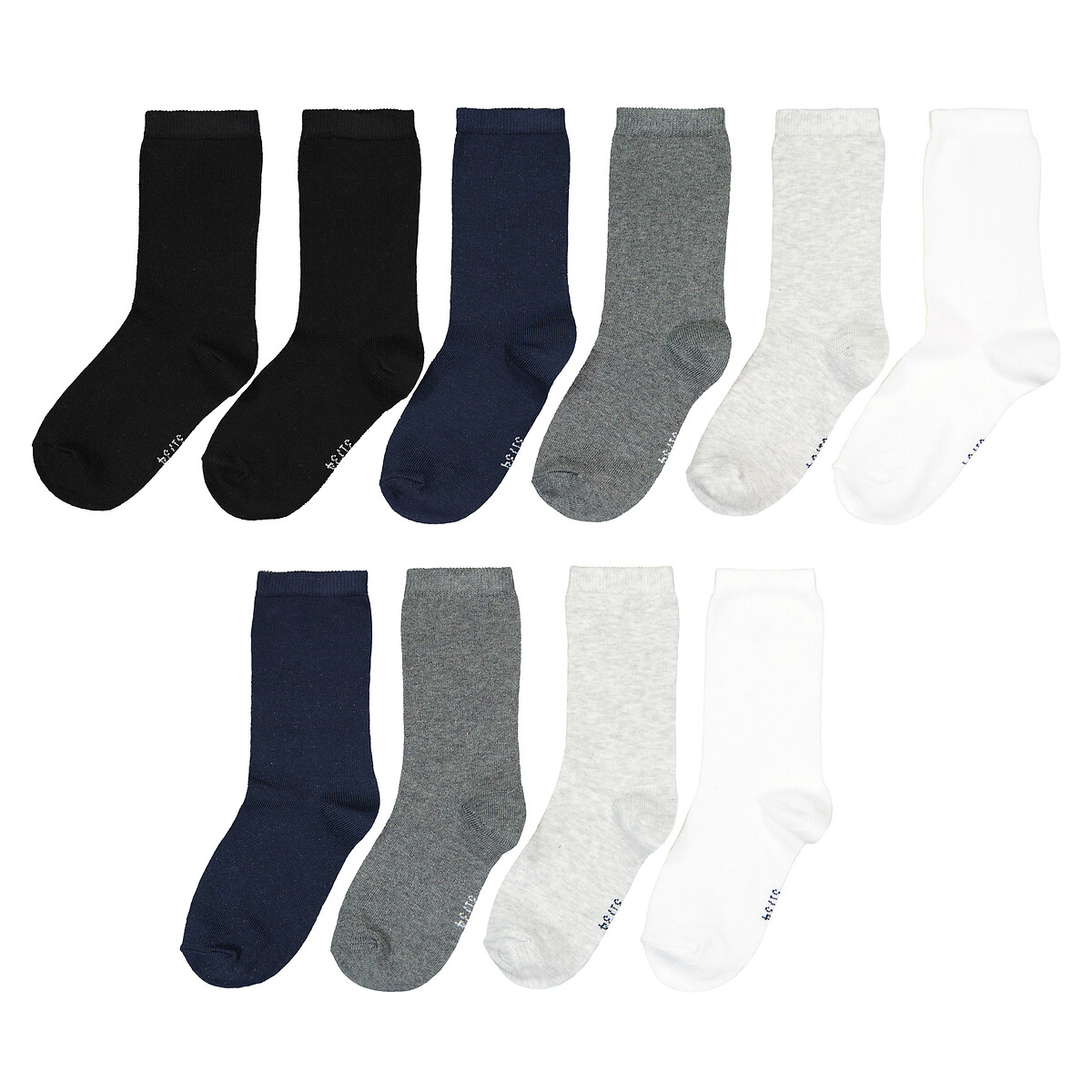 COLEÇÃO LA REDOUTE<br>Conjunto de 10 pares de meias