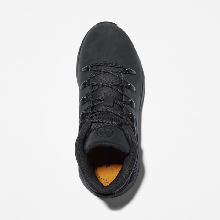 Bota de caminhada Sprint Trekker infantil na cor preta.