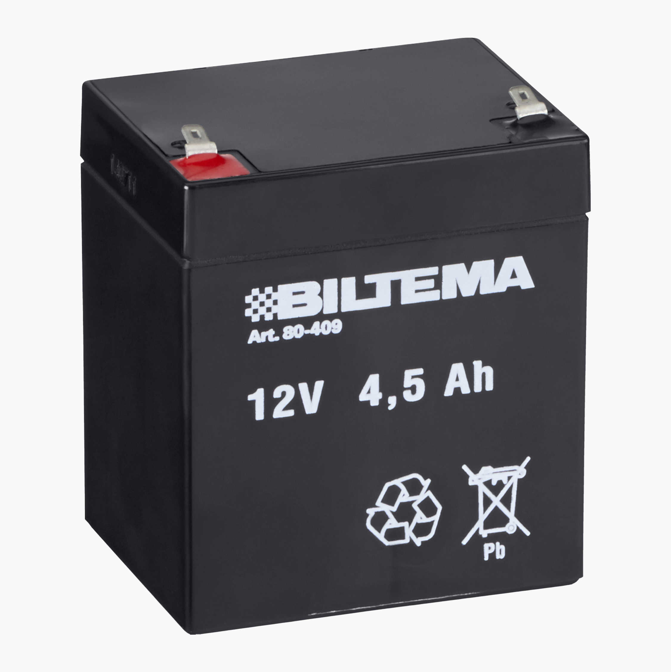 Blybatteri, 12 V, 4,5 Ah, 90 x 70 x 101 mm