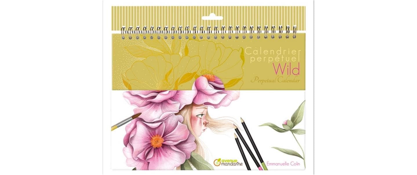 Dauerkalender Wild A4, 24 BlattKalender zum Ausmalen