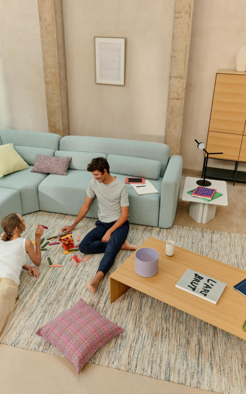 Kave Home Nivara kussenhoes 50x50 groen
