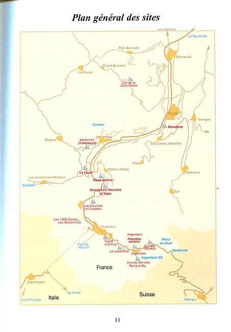TUPILAK - LES BLOCS DE LA REGION DE CHAMONIX