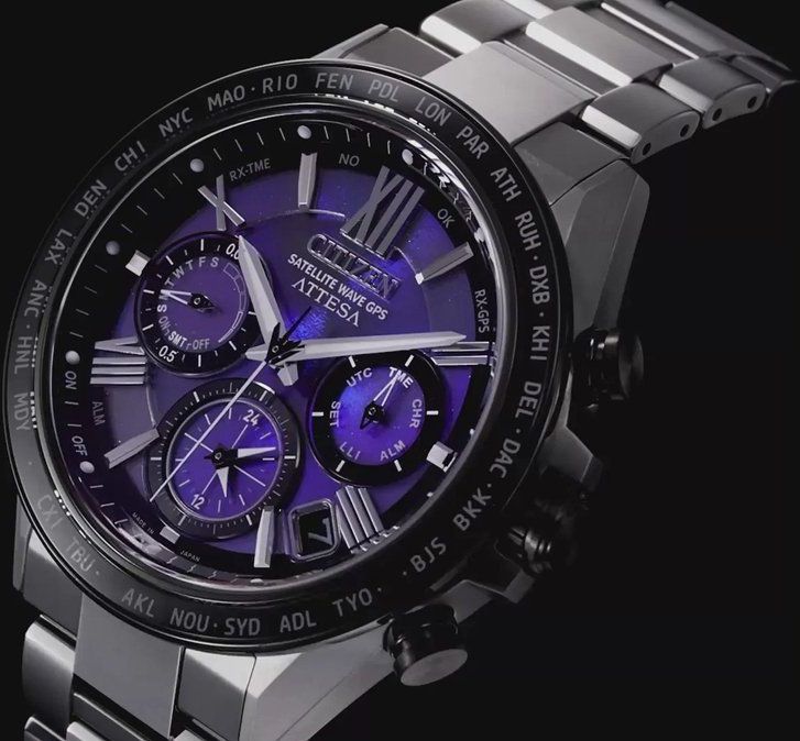 Citizen - Attesa Satellite Wave CC4075-50L - Horloge - Zilverkleurig - Titanium - Ø 44 mm